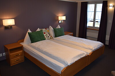 Bett im Standard Zimmer